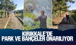 Kırıkkale’de park ve bahçelerde onarım ve yenileme çalışmaları devam ediyor