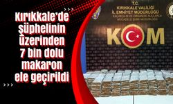 Kırıkkale’de şüphelinin üzerinden 7 bin dolu makaron ele geçirildi