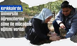 Kırıkkale’de üniversite öğrencilerine süne ile mücadele eğitimi verildi