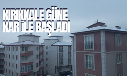 Kırıkkale yeni güne karla başladı