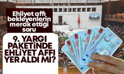 9. Yargı Paketinde ehliyet affı var mı? Ehliyet affı son dakika!