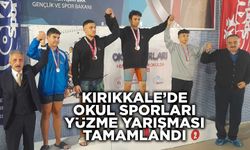 Kırıkkale’de Okul Sporları Yüzme Yarışması Tamamlandı