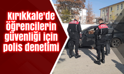 Kırıkkale'de öğrencilerin güvenliği için polis denetimi