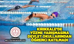 Kırıkkale’de yüzme yarışmasına devlet okullarından öğrenci katılmadı