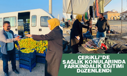 Çerikli’de sağlık konularında farkındalık eğitimi düzenlendi