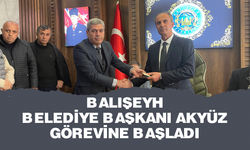 Balışeyh Belediye Başkanı Akyüz, görevine başladı