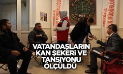 Vatandaşların kan şekeri ve tansiyonu ölçüldü