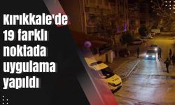 Kırıkkale'de 19 farklı noktada uygulama yapıldı