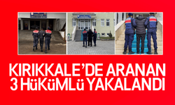 Kırıkkale'de aranan 3 hükümlü, jandarma ekipleri tarafından yakalandı