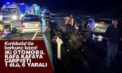 Kafa kafaya çarpışan iki otomobil hurdaya döndü: 1 ölü, 6 yaralı