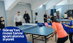 Güneş’ten masa tenisi sporcularına ziyaret