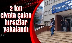 2 ton civata çalan hırsızlar yakalandı