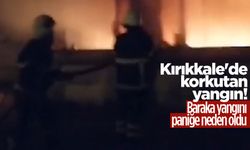 Kırıkkale'de baraka yangını