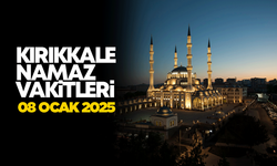 KIRIKKALE NAMAZ VAKİTLERİ 08 Ocak 2025