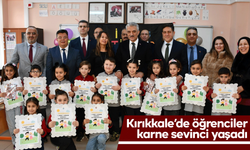 Kırıkkale’de öğrenciler karne sevinci yaşadı