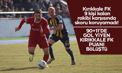 Kırıkkale’de maç sona erdi! Kırıkkale FK, son dakikada puanı bölüştü!