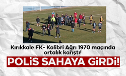 Kırıkkale FK’nin maçında olay çıktı! Polisler sahaya girdi!