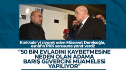 Dervişoğlu: "50 bin evladını kaybetmesine neden olan adama barış güvercini muamelesi yapılıyor"