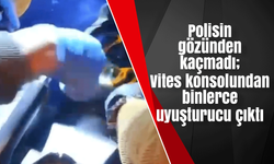 Polisin gözünden kaçmadı; Vites konsolundan binlerce uyuşturucu çıktı