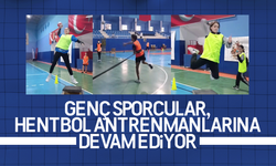 Kırıkkale’de hentbol antrenmanları hız kesmeden devam ediyor