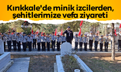 Kırıkkale'de minik izcilerden, şehitlerimize vefa ziyareti