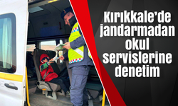 Kırıkkale’de jandarmadan okul servislerine denetim