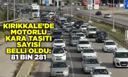 Kırıkkale’de motorlu kara taşıtı sayısı belli oldu: 81 bin 281