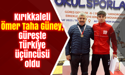 Kırıkkaleli Ömer Taha Güney, Güreşte Türkiye üçüncüsü oldu