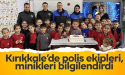 Kırıkkale’de polis ekipleri, minikleri bilgilendirdi