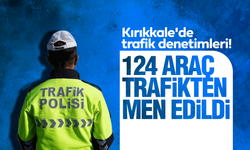 Kırıkkale'de trafik denetimleri! 124 araç trafikten men edildi!