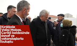 Kırıkkale Valisi Makas, Çerikli beldesinde esnaf ve vatandaşlarla buluştu