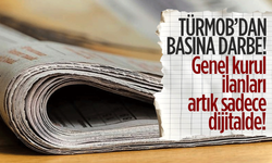 TÜRMOB’dan basına darbe! Genel kurul ilanları artık sadece dijitalde!