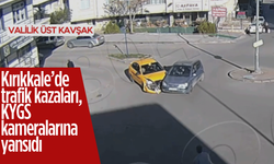 Kırıkkale’de trafik kazaları, KYGS kameralarına yansıdı