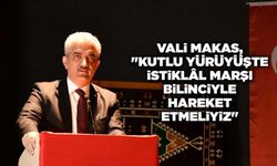 Vali Makas, "Kutlu yürüyüşte istiklâl marşı bilinciyle hareket etmeliyiz"