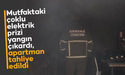 Mutfaktaki çoklu elektrik prizi yangın çıkardı, apartman tahliye edildi