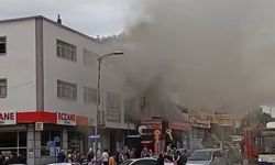 Balıkçı dükkanında yangın