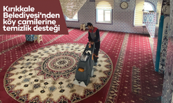 Kırıkkale Belediyesi'nden köy camilerine temizlik desteği