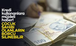 Kredi kullananlara müjdeli haber! Çocuk sahibi olanların borcu silinebilir