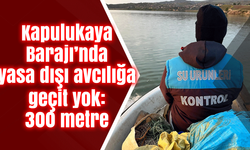 Kapulukaya Barajı’nda yasa dışı avcılığa geçit yok: 300 metre misina ağına el konuldu