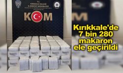 Kırıkkale'de 7 bin 280 makaron ele geçirildi