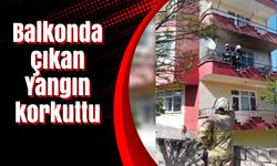 Kırıkkale’de balkonda çıkan yangın korkuttu