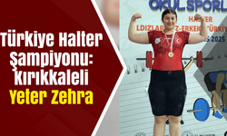 Türkiye Halter Şampiyonu: Kırıkkaleli Yeter Zehra