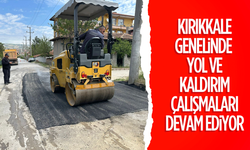 Kırıkkale genelinde yol ve kaldırım çalışmaları devam ediyor