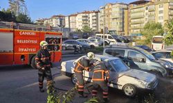 Otomobil alevlere teslim oldu