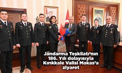 Jandarma Teşkilatı’nın 186. Yılı dolayısıyla Kırıkkale Valisi Makas’a ziyaret