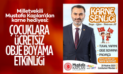 Milletvekili Mustafa Kaplan’dan karne hediyesi: Çocuklara ücretsiz obje boyama etkinliği