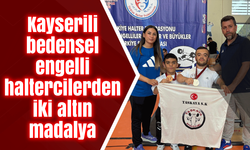 Kayserili bedensel engelli haltercilerden iki altın madalya