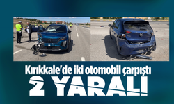 Kırıkkale'de iki otomobil çarpıştı: 2 yaralı