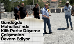 Gündoğdu Mahallesi'nde Kilit Parke Döşeme Çalışmaları Devam Ediyor
