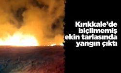Kırıkkale’de biçilmemiş ekin tarlasında yangın çıktı